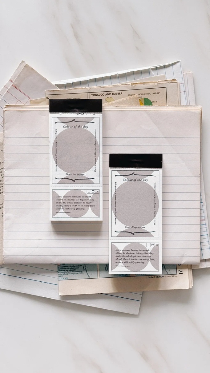 紙上旅行．Colour of the day 便簽本