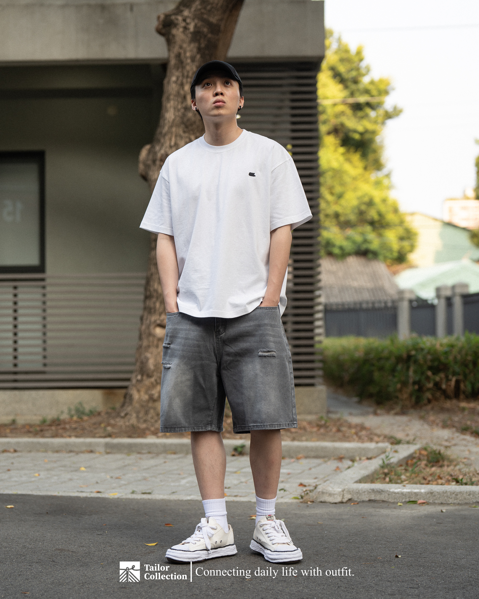 #預購 Tailor collection 刀割 破壞 丹寧 短褲 兩色