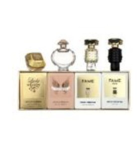 0330XJ34-香水-帕高 女士迷你四件套百万金砖女士同名 EDP 5ML + 女神 EDP 6ML + 名誉香精（A34）