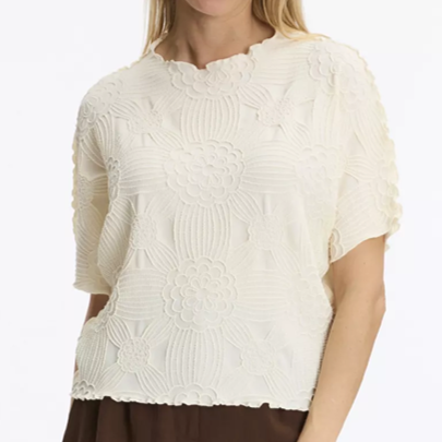 1LU0330-114 [LEO & UGO] T-Shirt White #KE303-OFFW WHITE (EU)