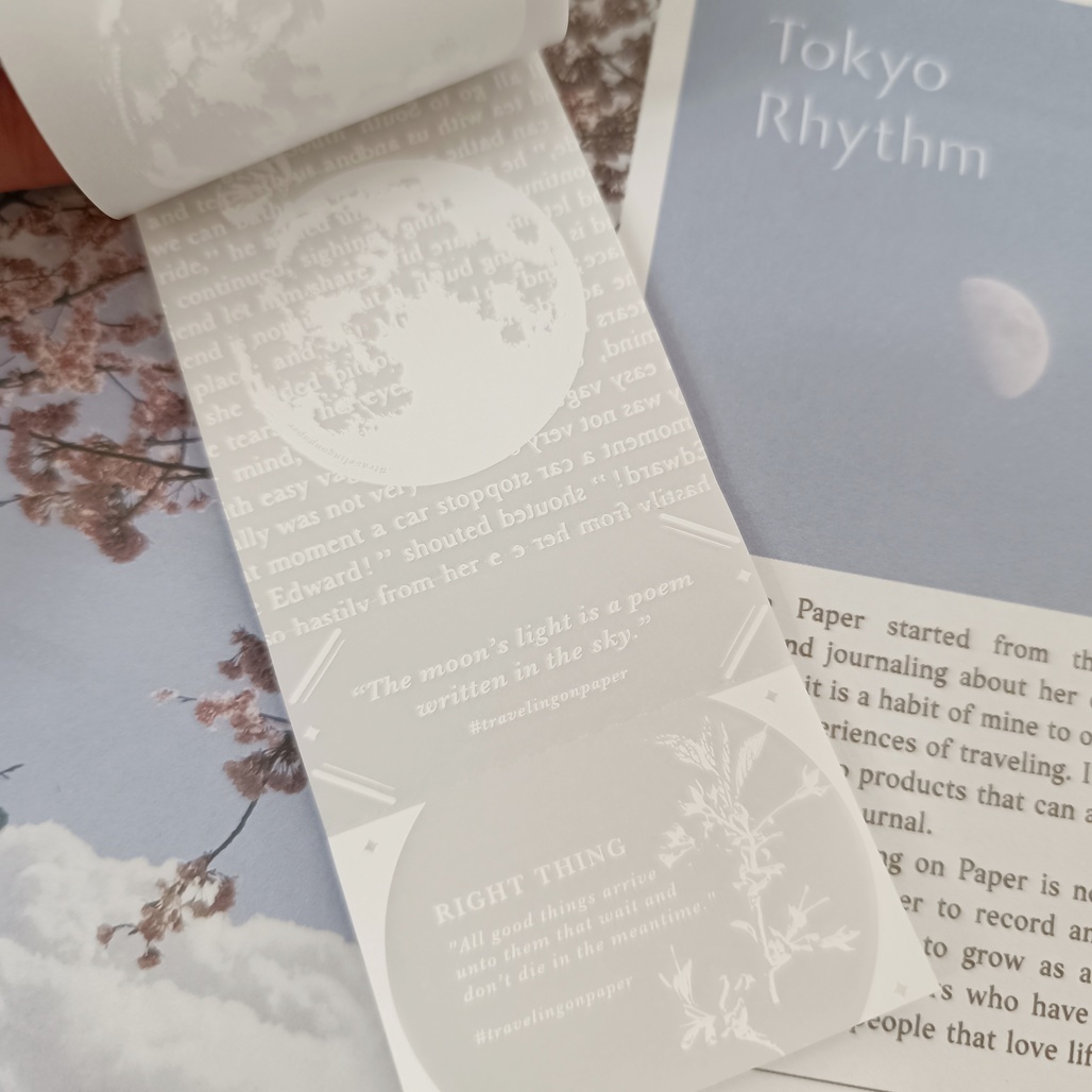 紙上旅行．Moon carries a dream 描圖紙便簽本