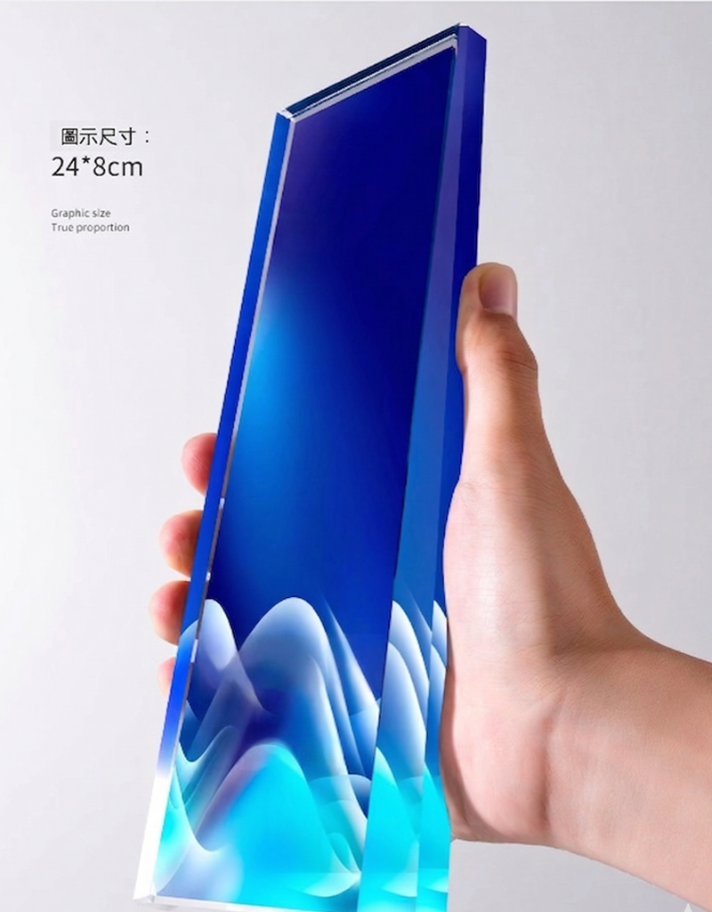 訂製水晶獎盃 升級送 噴砂雕刻 高清彩印 S2603