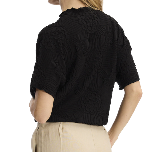 1LU0330-113 [LEO & UGO] T-Shirt Black #KE303-BLACK (EU)