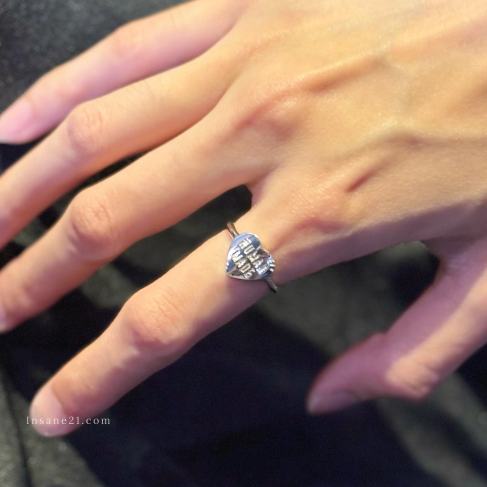 HUMAN MADE 愛心戒指 925銀 經典LOGO 飾品 男女適用