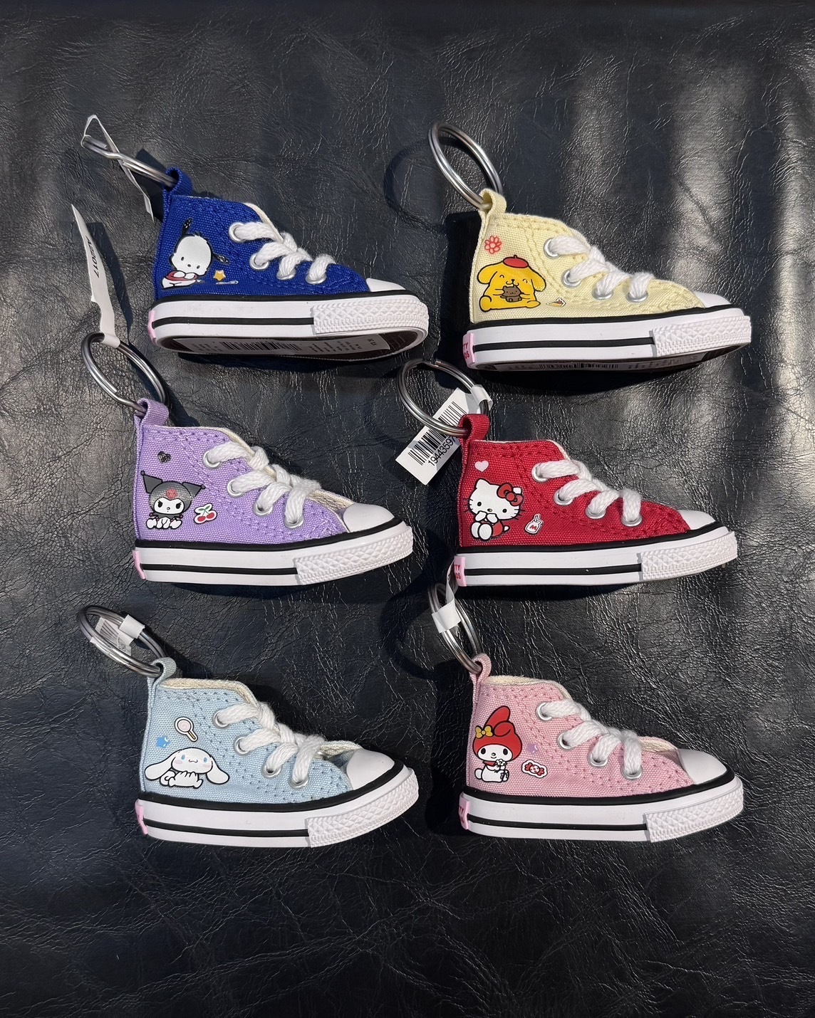 【預購】Converse X Sanrio 三麗鷗 Hello Kitty And Friends聯名款 Mini帆布鞋 鑰匙圈 吊飾