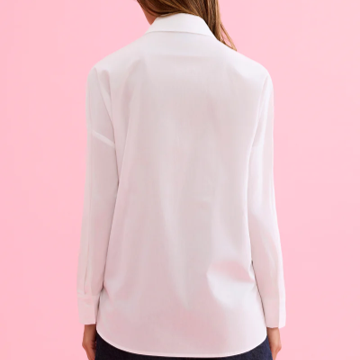 1LU0330-116 [LEO & UGO] Shirt With Rhinestone Details White #KE319-WHITE (EU)