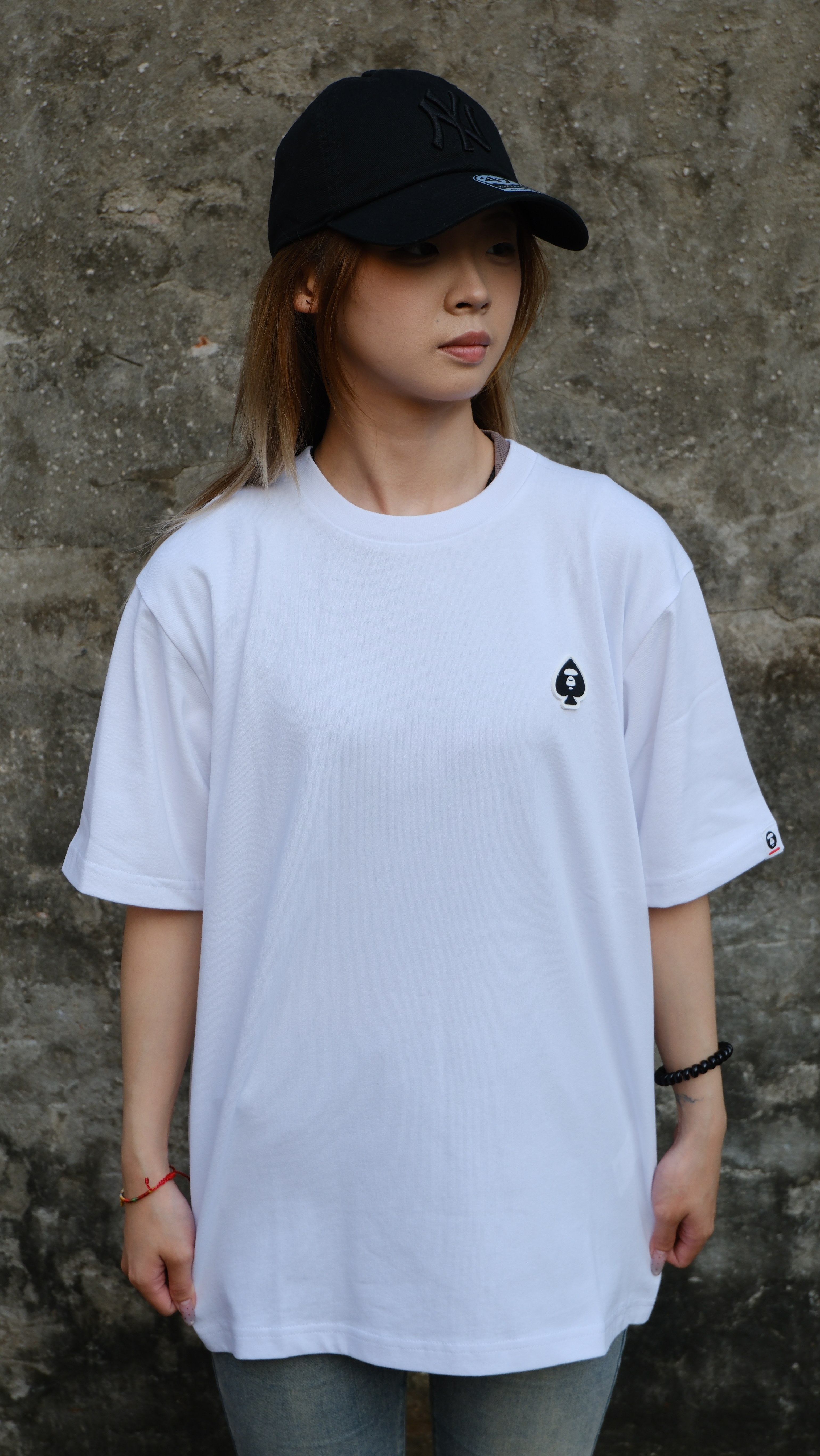 AAPE 26SS 涼感面料 立體 黑桃 短Tee AAPTEM1809XXQ 1809