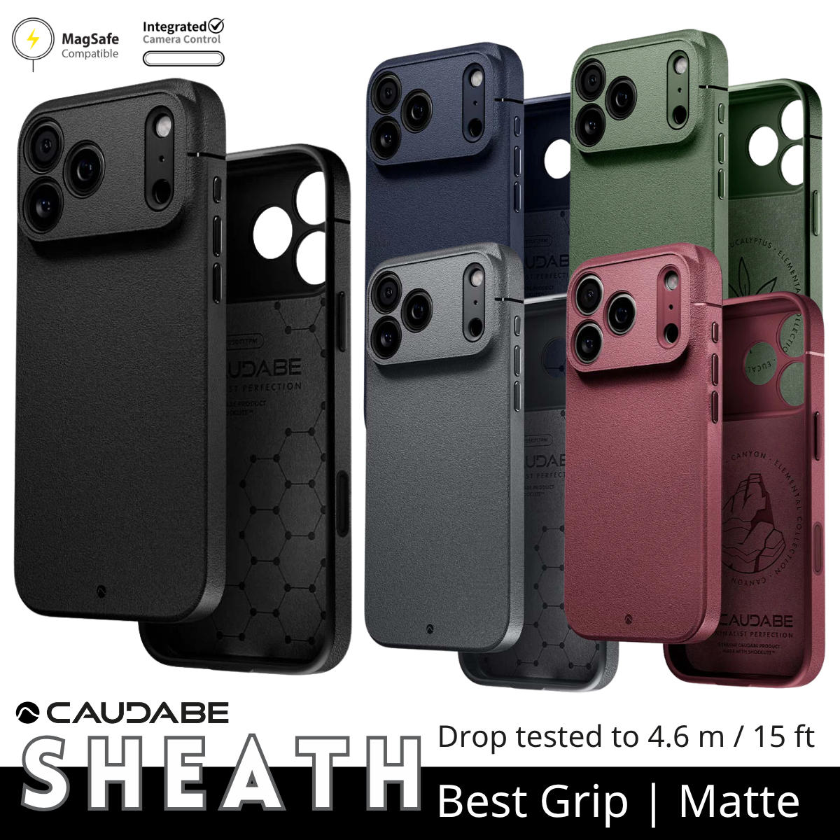 Caudabe Sheath (精準包鏡頭)-iPhone 17 Pro