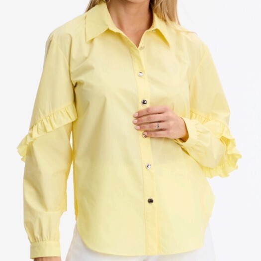 1LU0330-025 [LEO & UGO] Shirt Yellow #JE918-YEL (EU)