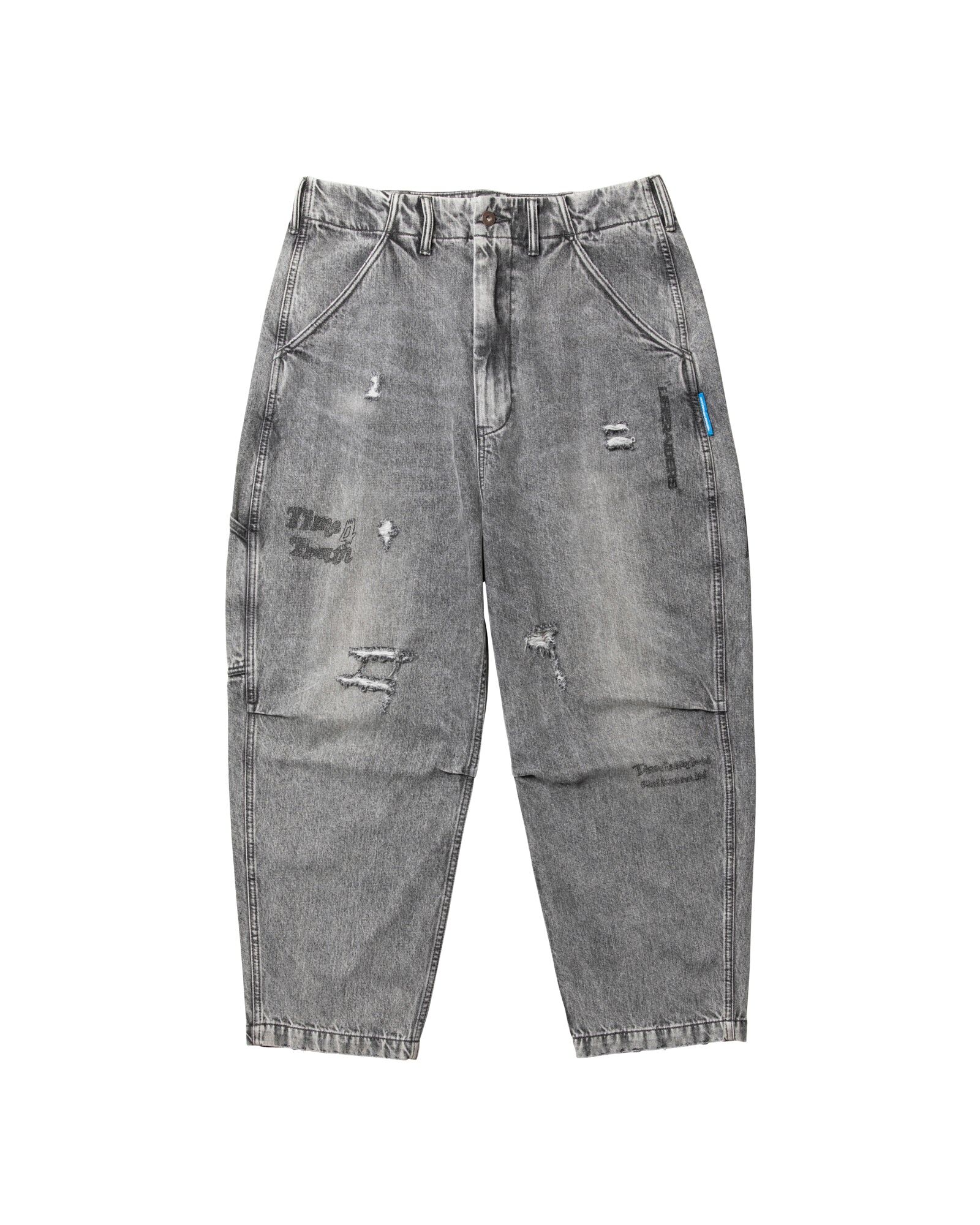 LIBERAIDERS 26SS DAMAGED DENIM SARROUEL PANTS