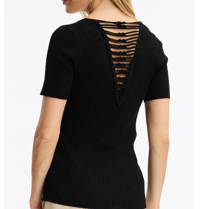 1LU0330-120 [LEO & UGO] Sweater Black #KE334-BLACK (EU)