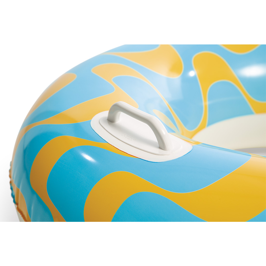 旋轉充氣泳圈水泡 - 藍