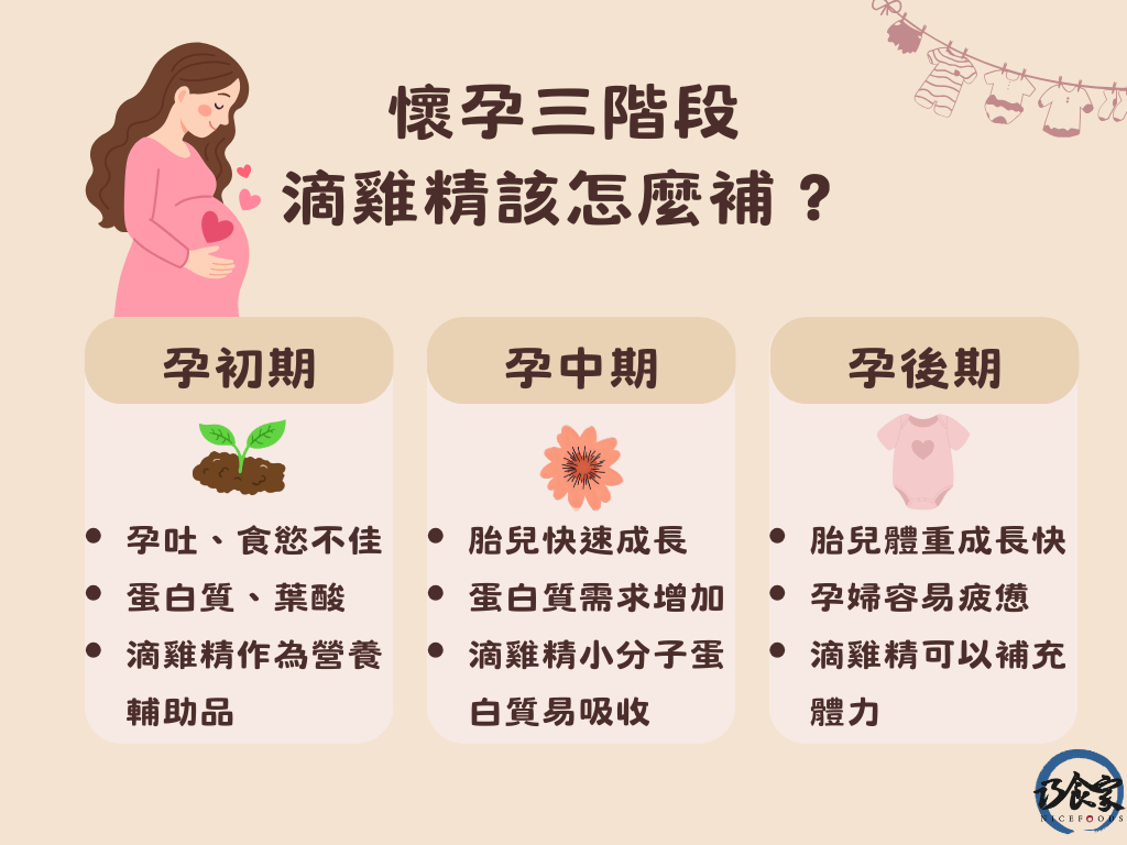 懷孕三階段滴雞精該怎麼補