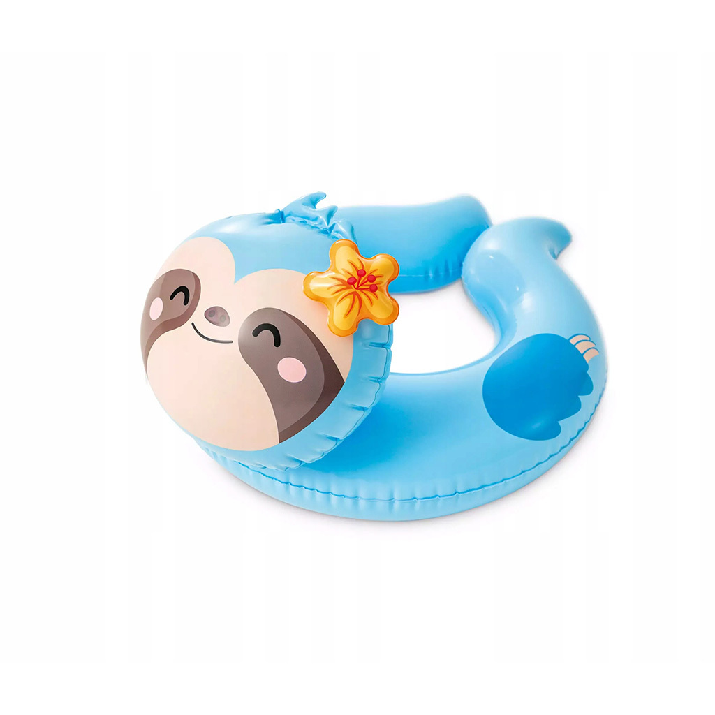 動物造型充氣分體泳圈水泡 - 藍