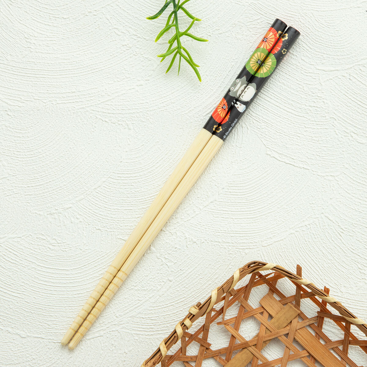 竹筷 龍貓 日本傘 21公分