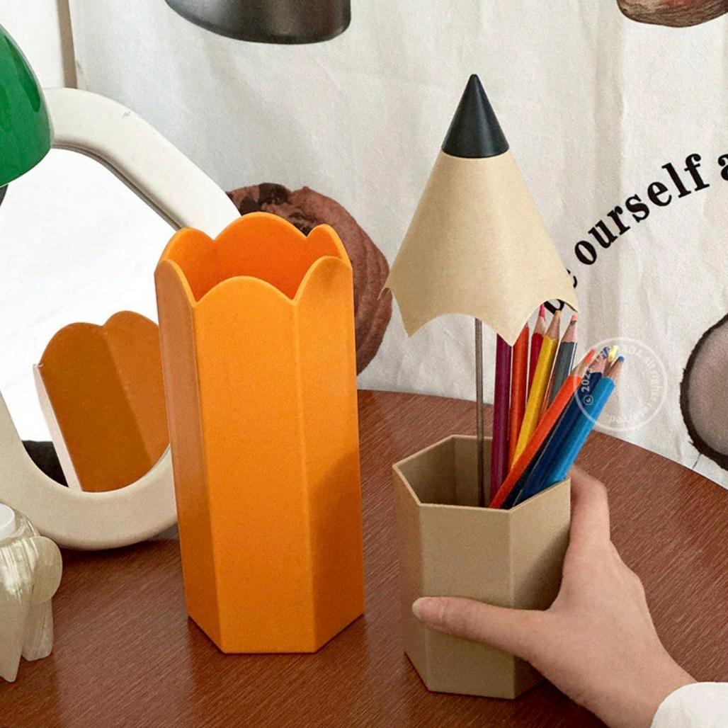鉛筆翻蓋造型鉛筆收納盒筆筒 / 2色