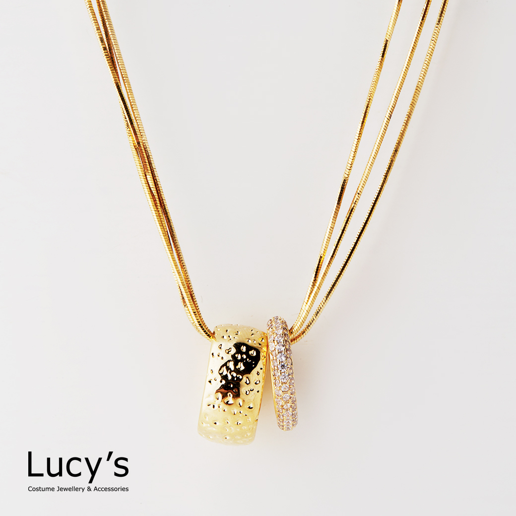 光與刻痕 項鍊 (二色) (126027/126028)