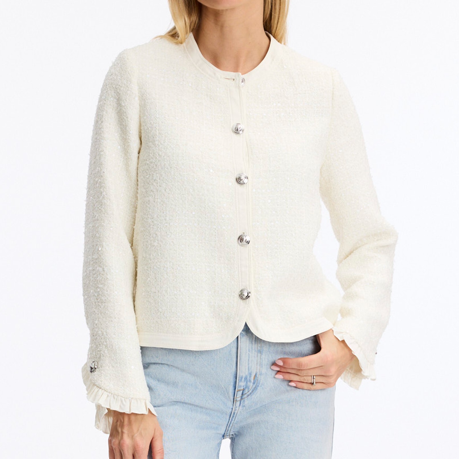 1LU0330-124 [LEO & UGO] Chanel Jacket White #KE377-WHITE (EU)