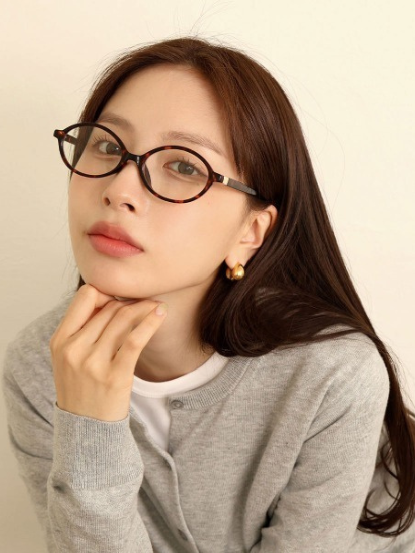 知性圓框造型眼鏡 [ 3色 ]