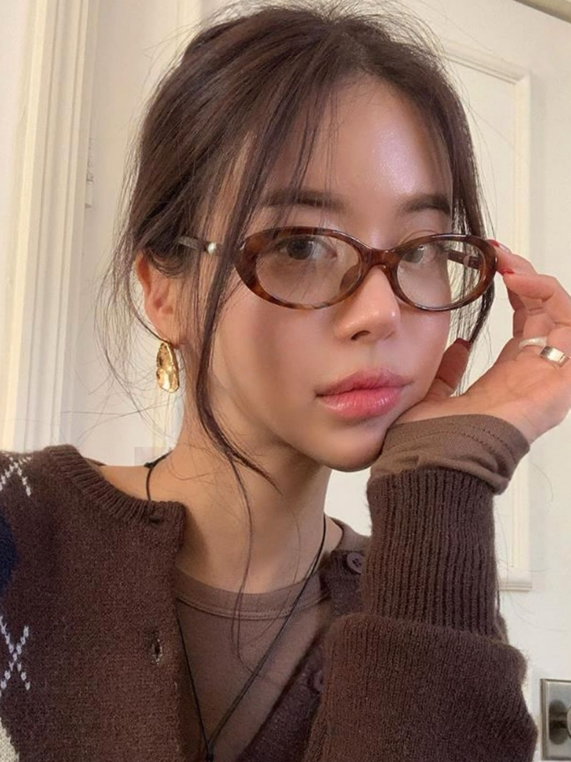 復古風橢圓造型眼鏡 [ 5色 ]