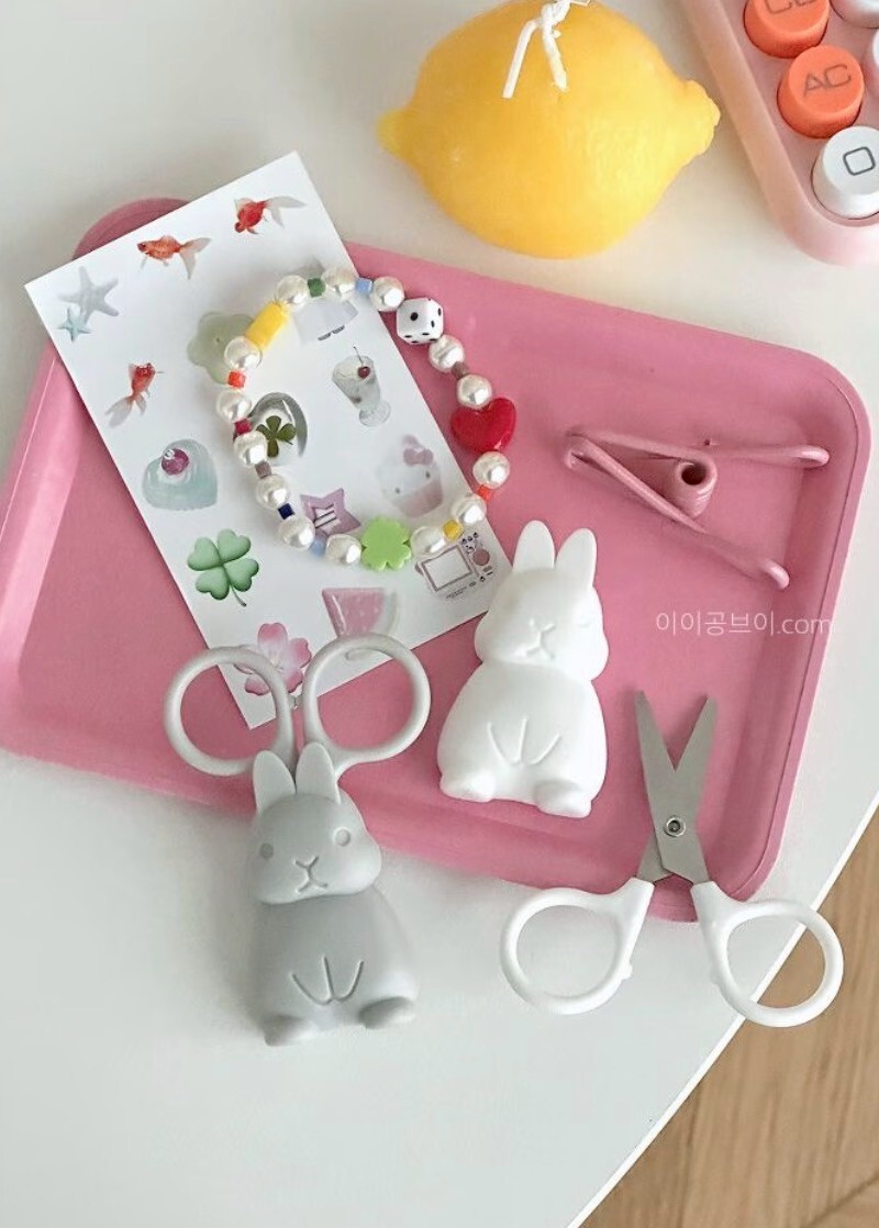 可愛小白兔冰箱貼迷你剪刀 / 2色