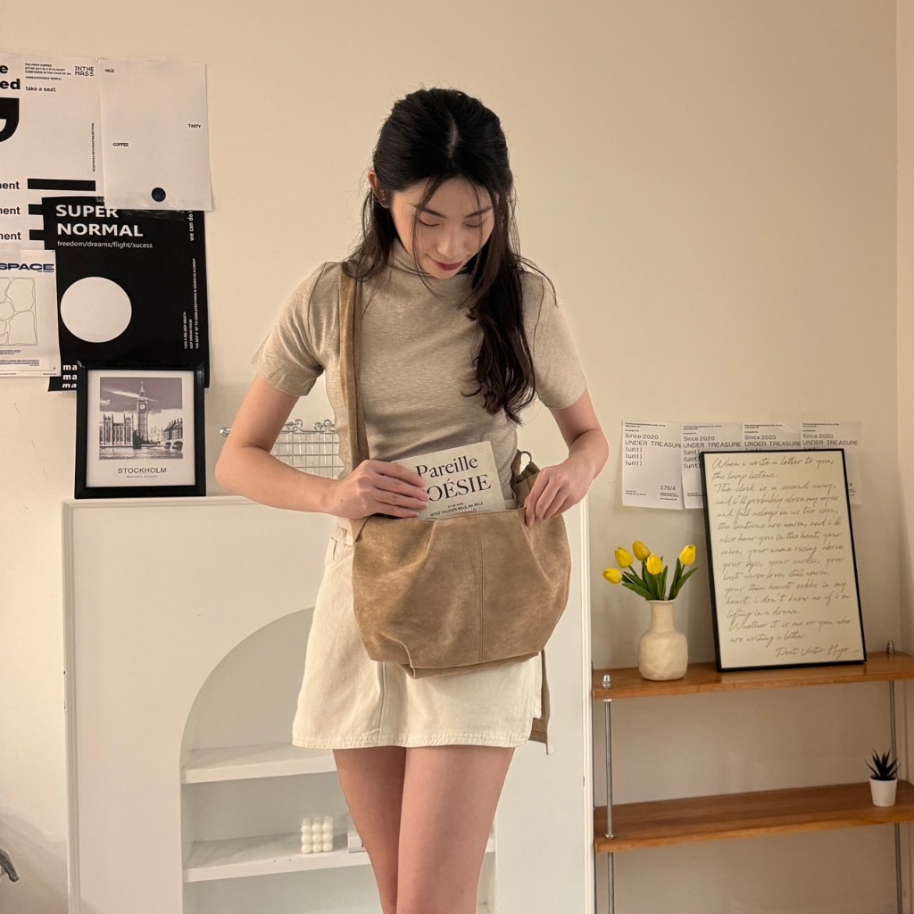 韓系休閒百搭牛角包 🥐  5566