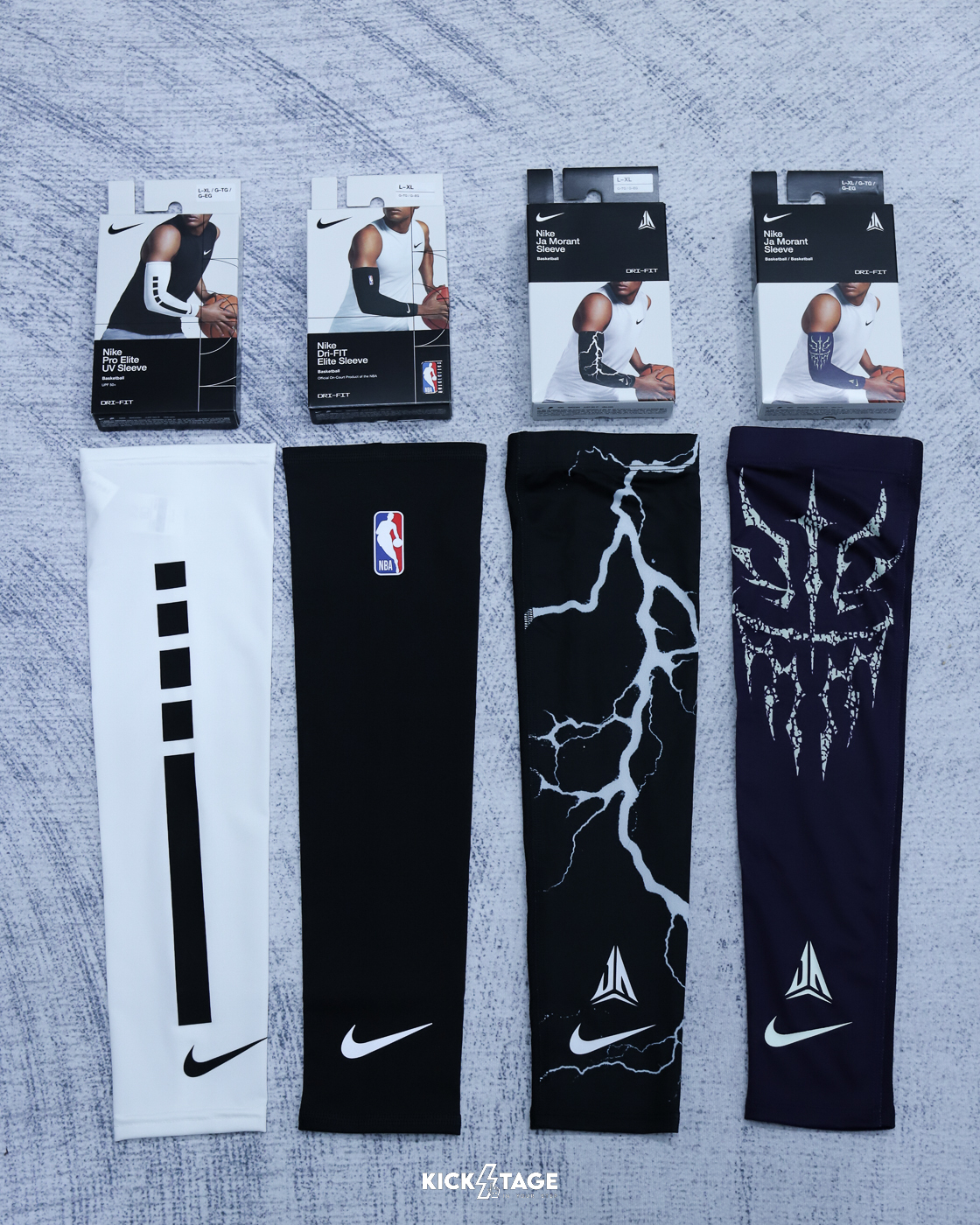 NIKE SHOOTER SLEEVE J MORANT 黑色 運動 健身 訓練 籃球 貼身 透氣 吸濕排汗 單入裝 臂套【N1011054010】SPG