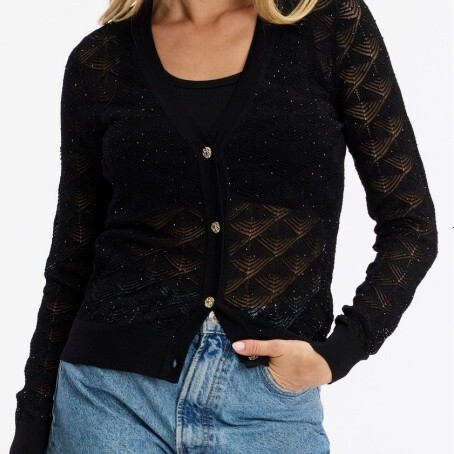1LU0330-031 [LEO & UGO] Sweater Black #KE308-BLK (EU)