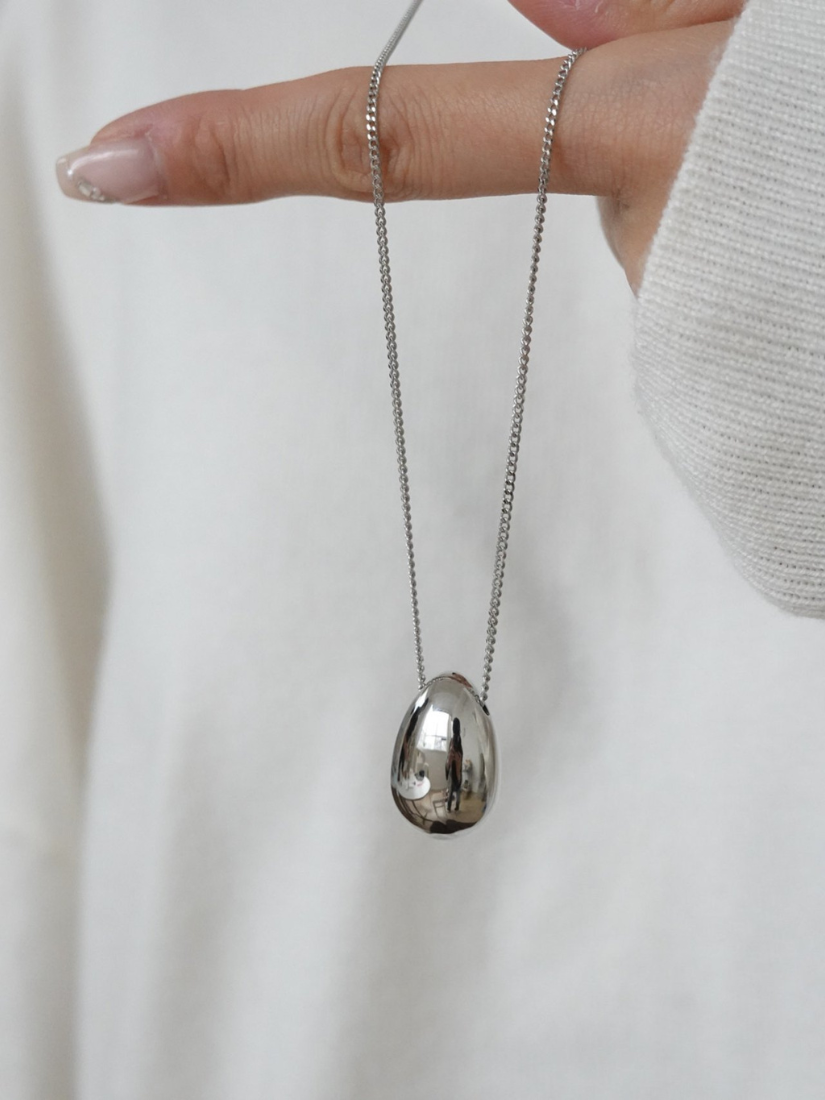 流線金屬長鍊 [ 銀色 / Free ]