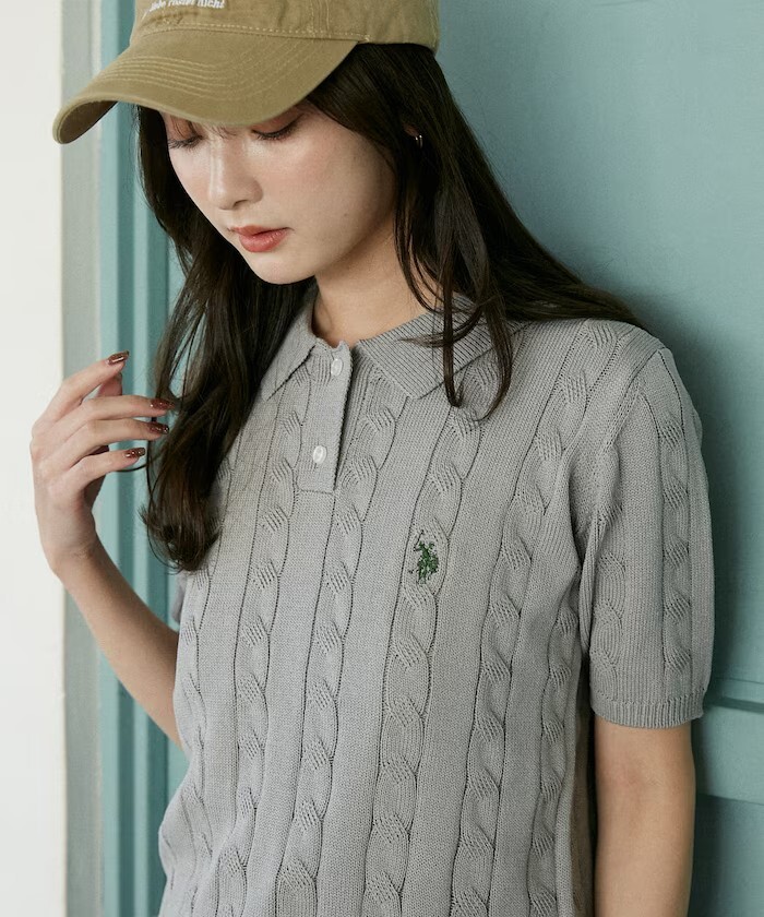 "代購" U.S. POLO ASSN. 復古麻花紋 針織 POLO 衫