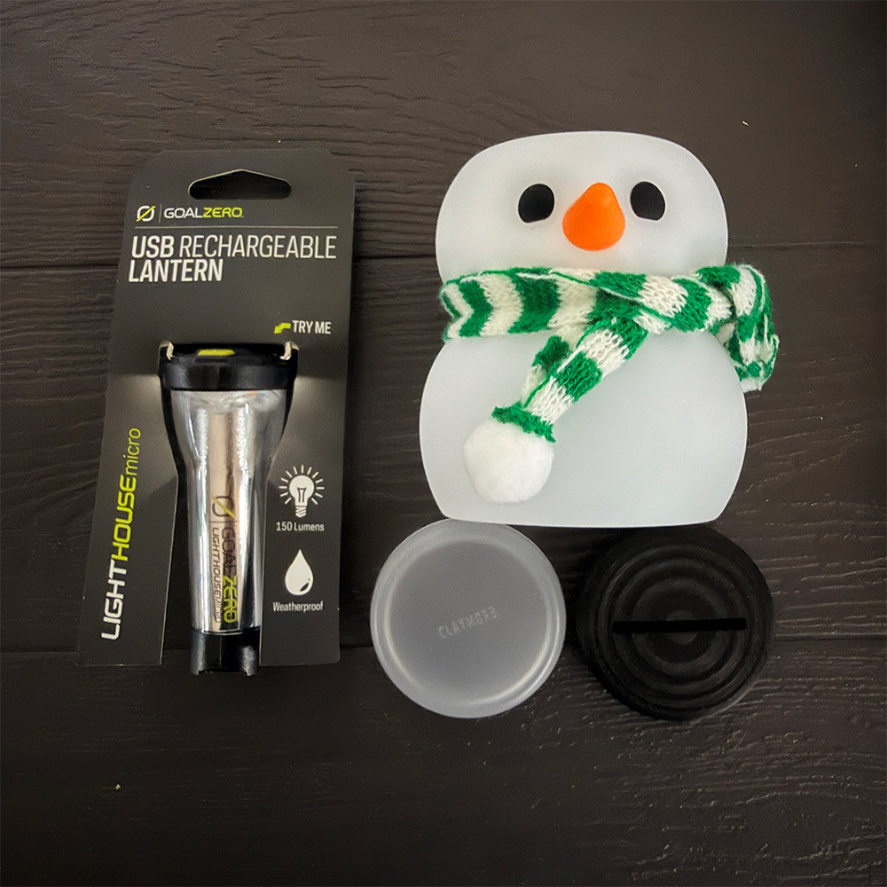 GOAL ZERO 燈具 GZ 32006+Claymore雪人燈罩-白綠圍巾