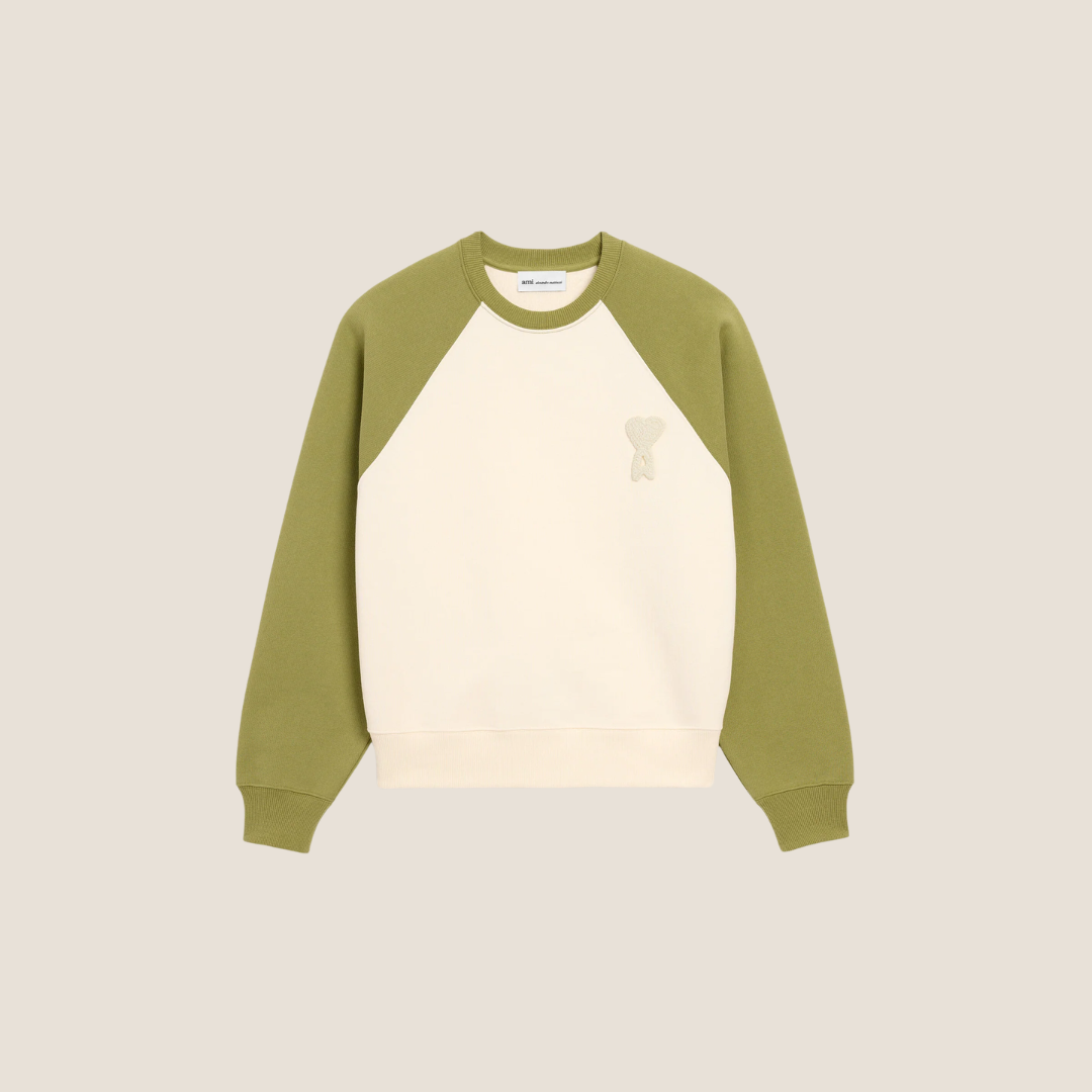 1FF0101-440 [AMI PARIS] Ami De Coeur Cotton Hoodie Beige (SS26) #USW782.U747.A041 (C-EU-E)