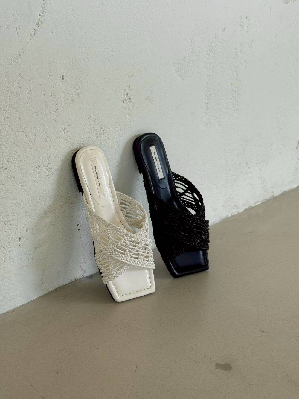 【現貨】編織交叉平底拖鞋｜夏日清爽感・輕鬆穿出質感