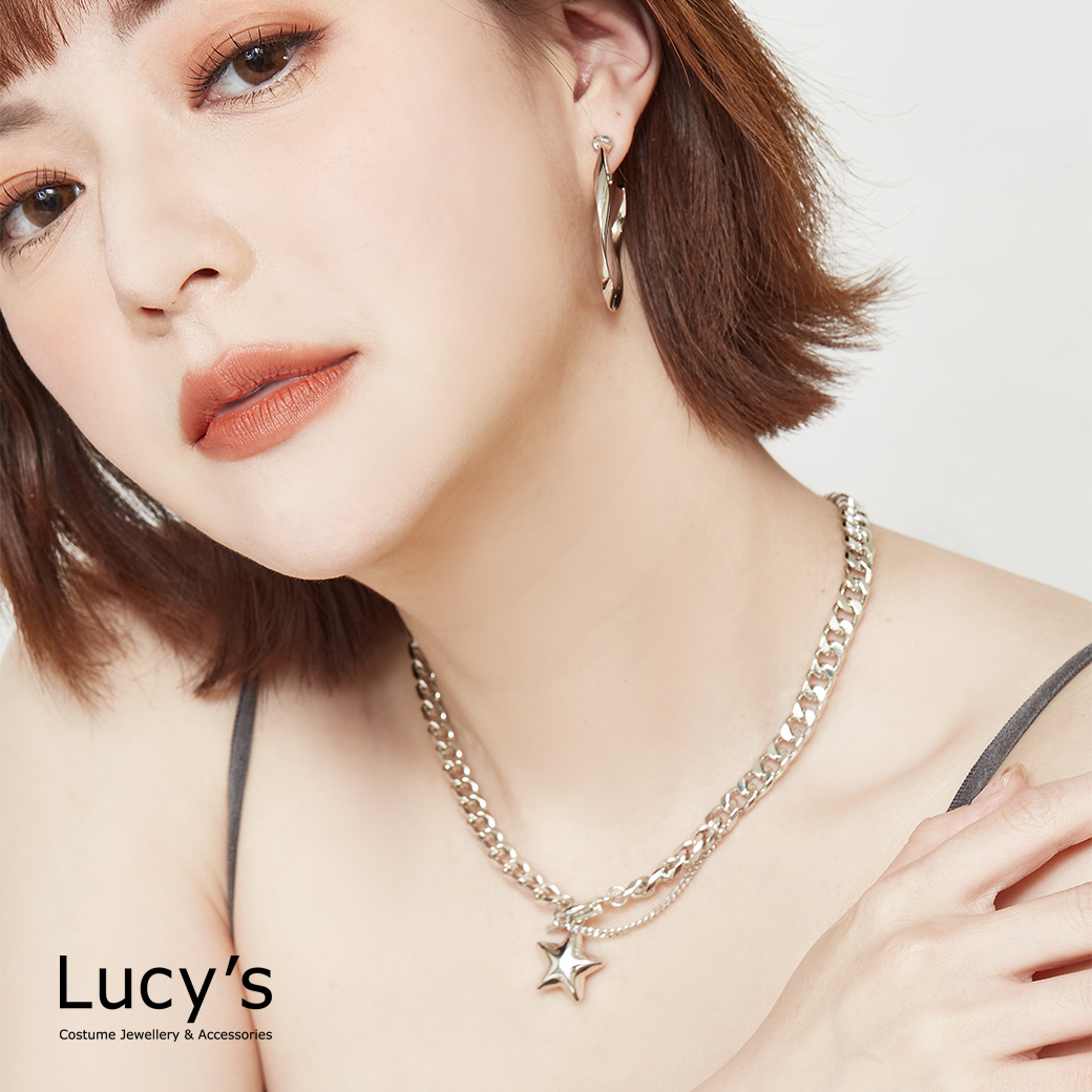 時尚星星 T扣項鍊 (二色) (125603/125604)