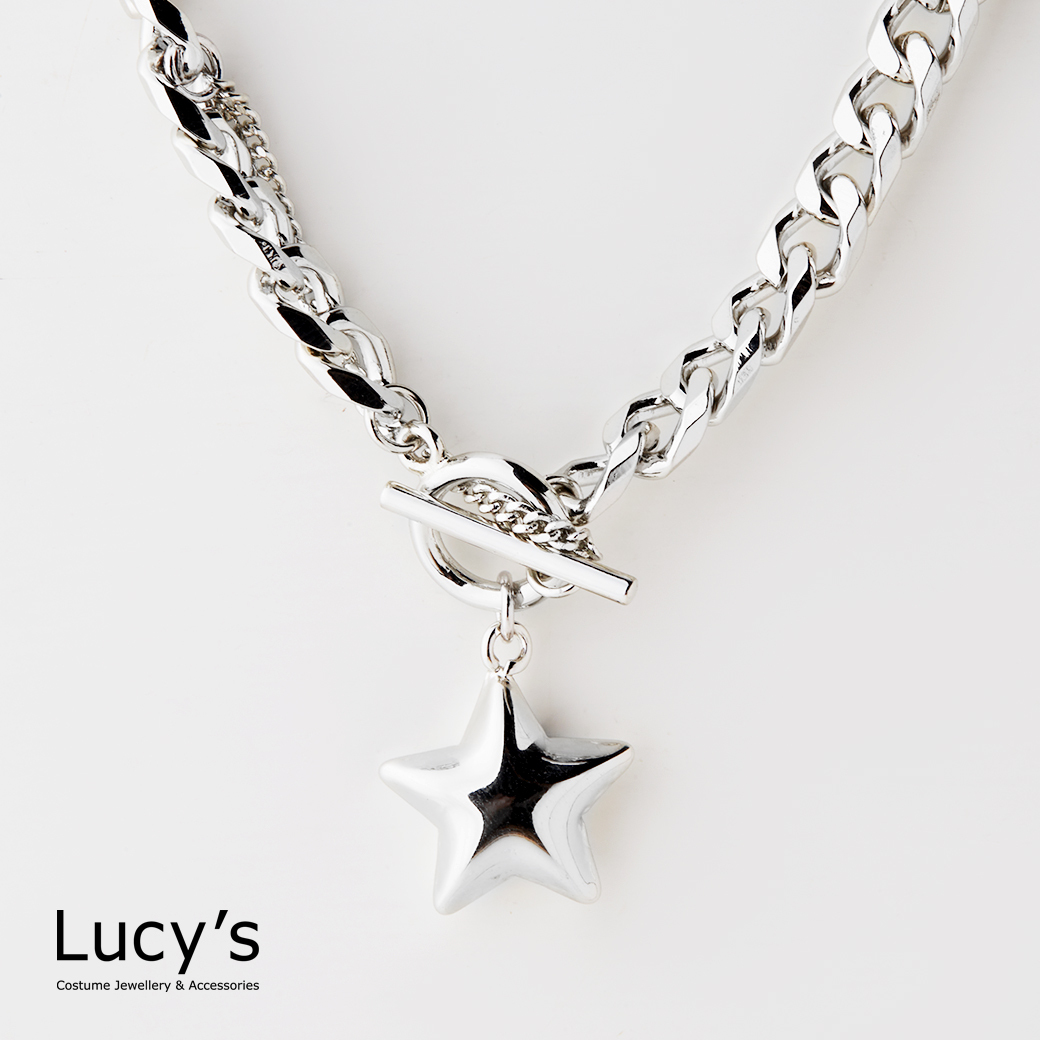 時尚星星 T扣項鍊 (二色) (125603/125604)