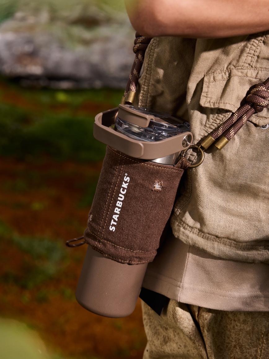 2026春季新款 STARBUCKS 星巴克 廢土風系列 咖啡棕 大容量 隨行杯 配杯套 680ML