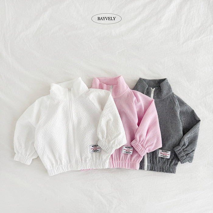 正韓夏BAYVELY 三色熊熊布標防曬外套