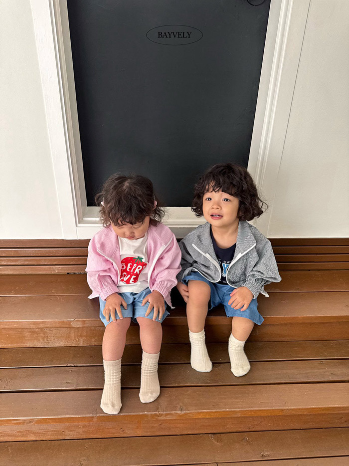 正韓夏BAYVELY 三色熊熊布標防曬外套