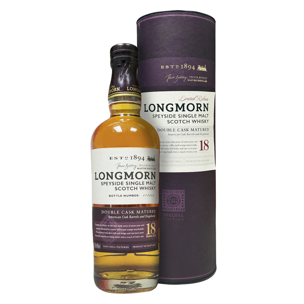 Longmorn Limited Release 18 Years Old Double Cask Matured 48%