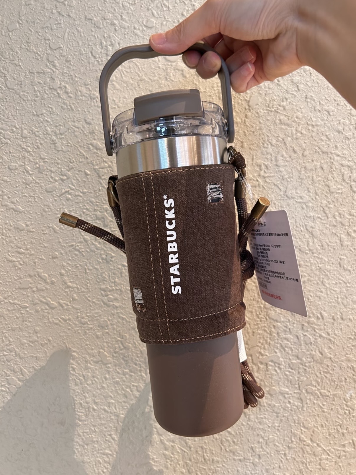 2026春季新款 STARBUCKS 星巴克 廢土風系列 咖啡棕 大容量 隨行杯 配杯套 680ML