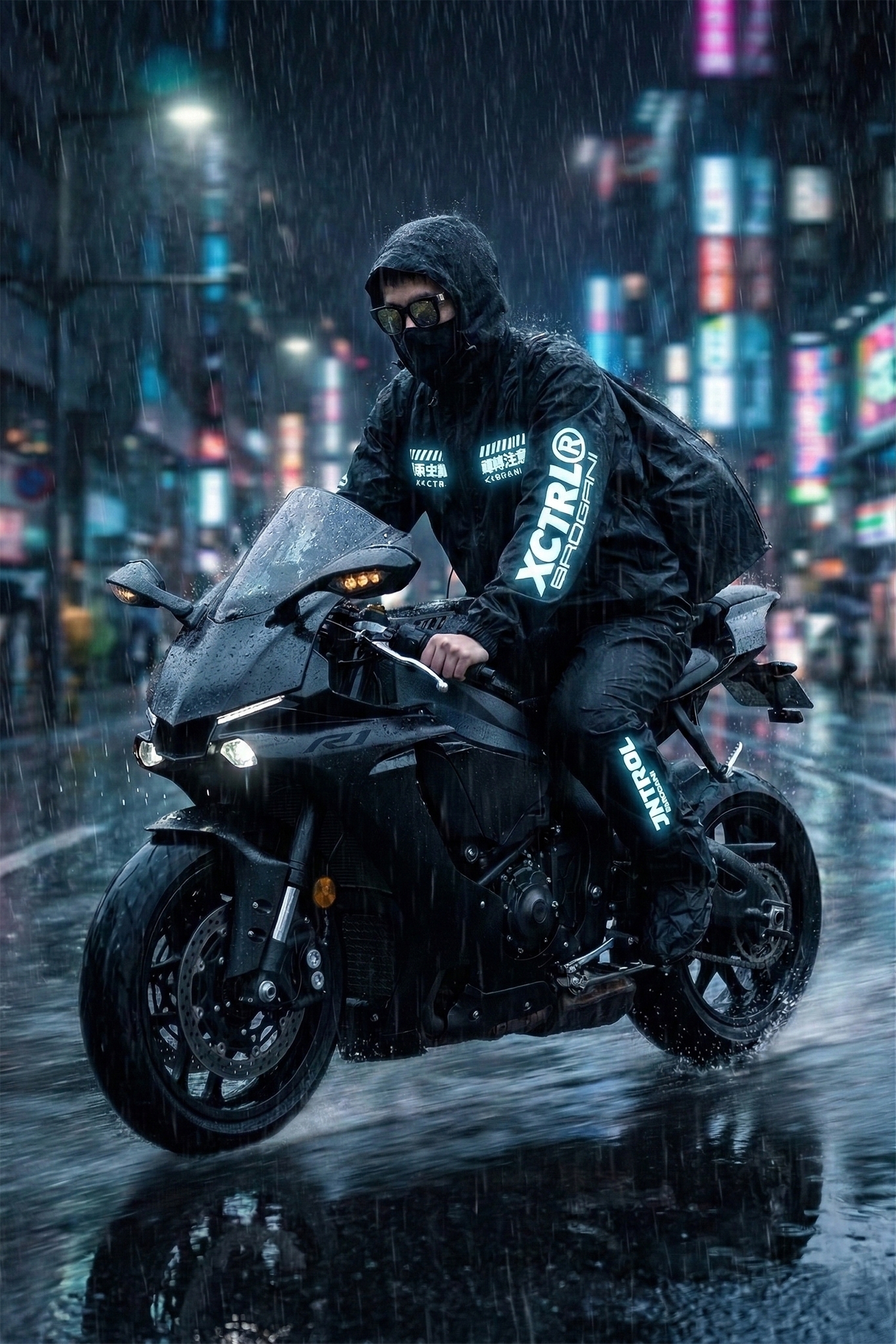 XCTRL X BAOGANI 聯名兩件式多功能雨衣