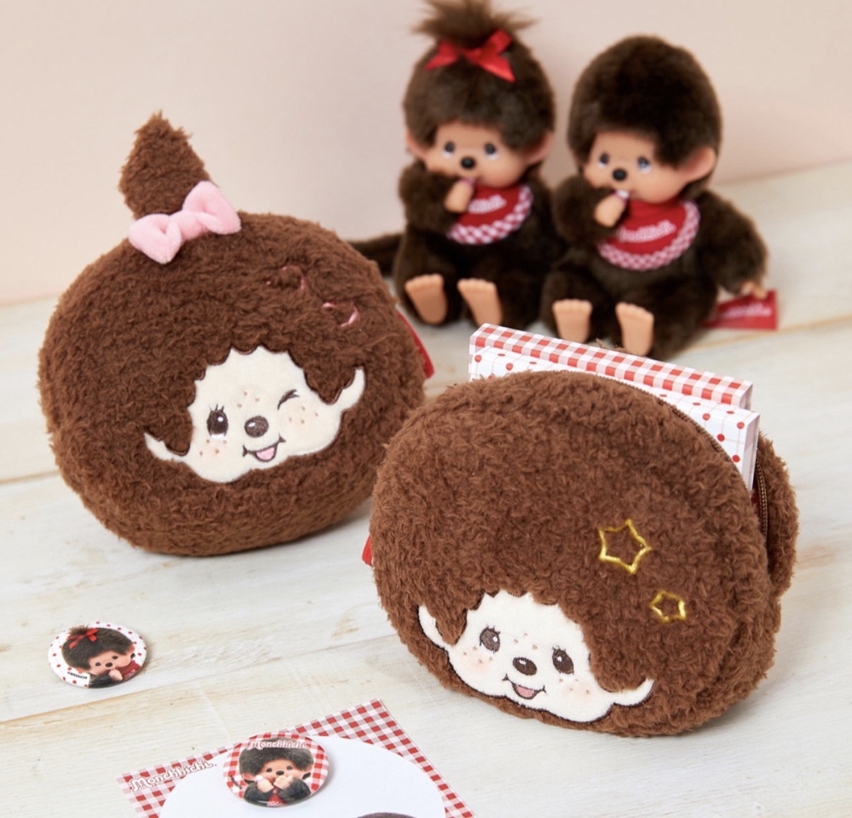 韓國限定超可愛星星愛心蒙奇奇收納包