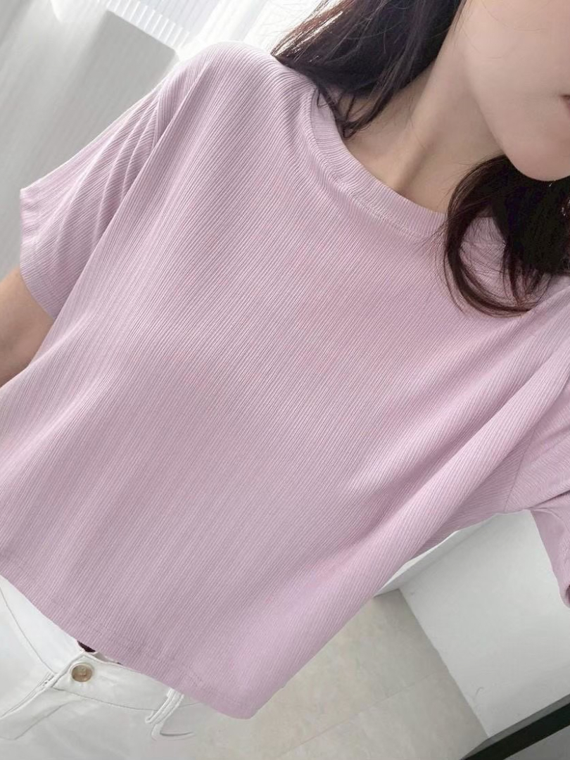 闆娘強力推薦款~韓系短版涼感短袖T恤
