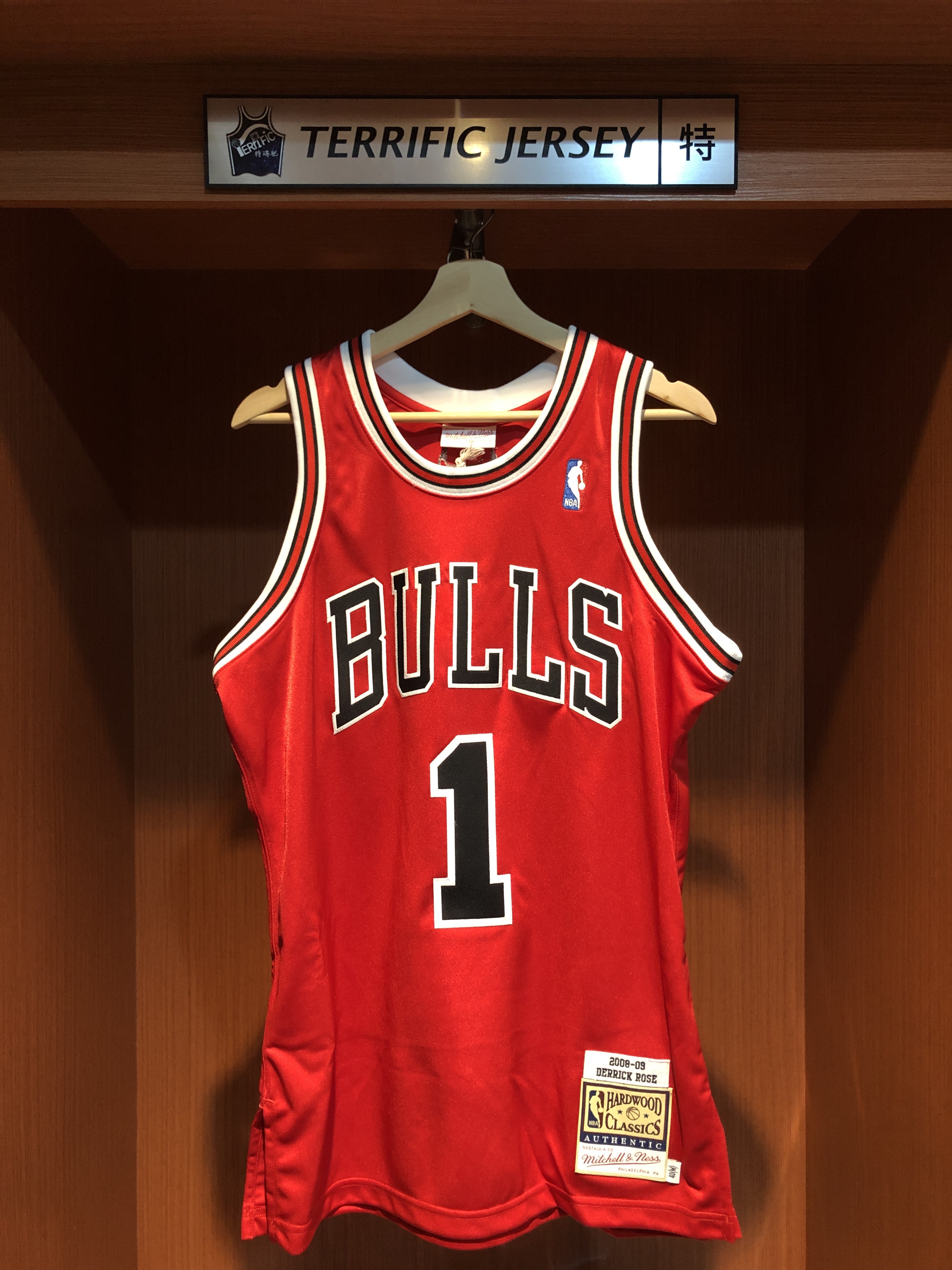 NBA球衣 Derrick Rose 芝加哥公牛紅 08-09 M&N Authentic 球員版 電繡 全新