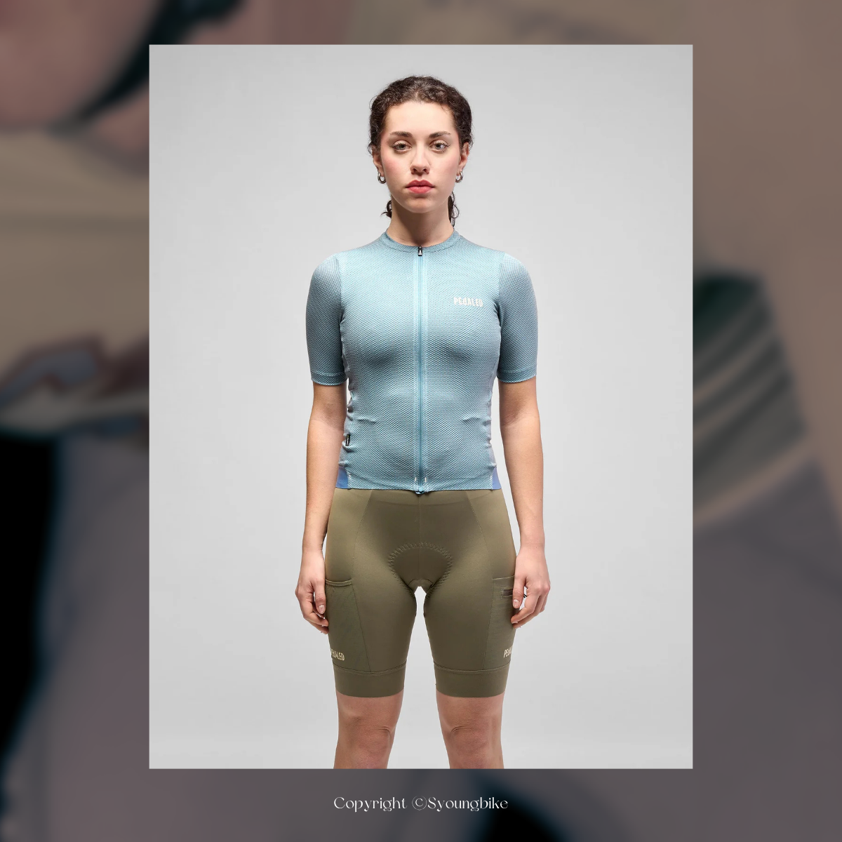 【PEdALED】W's ODYSSEY Delta Jersey 女短袖車衣 / Light Blue 淺藍