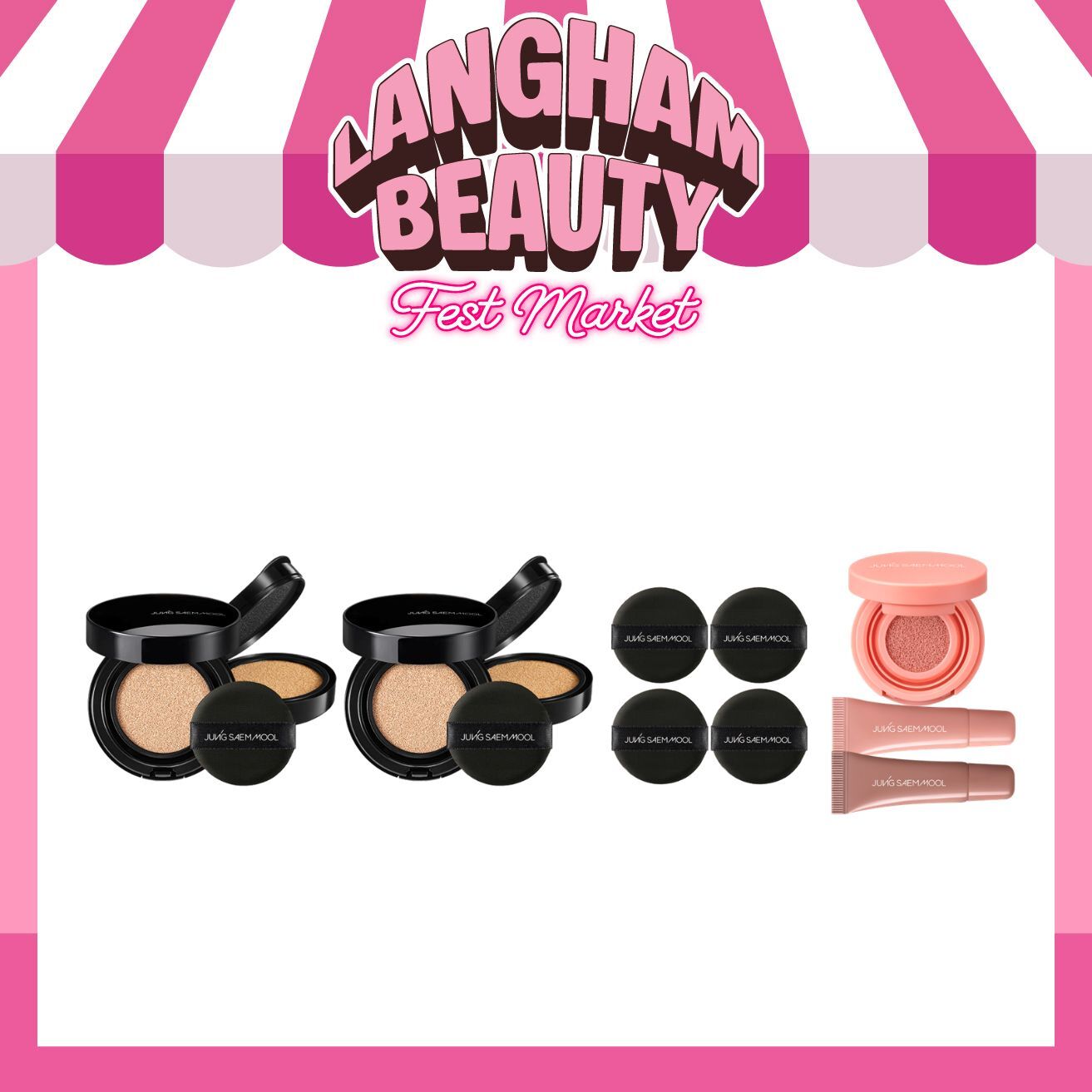 JUNG SAEM MOOL BEAUTY 皇牌裸膚氣墊粉底2件套裝