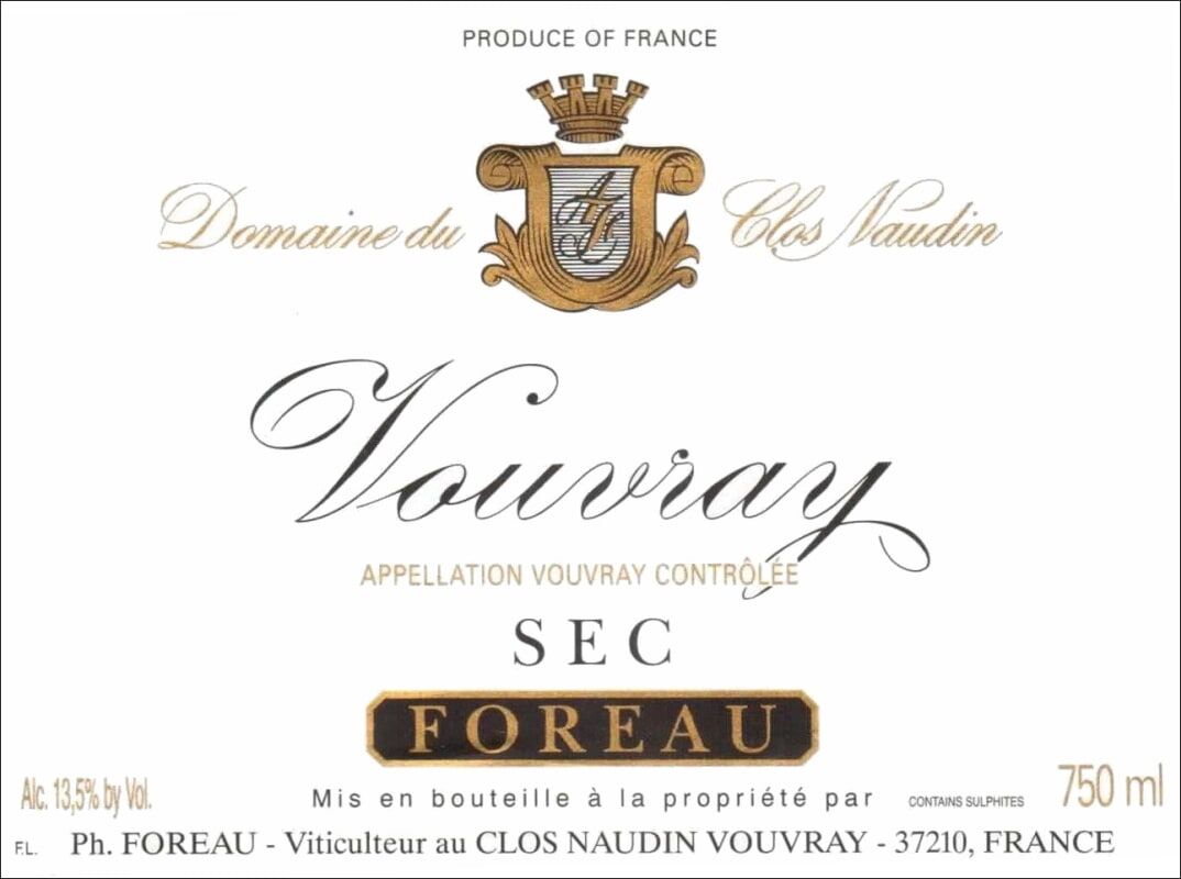Clos Naudin Foreau Vouvray Sec 2021 (RP93)