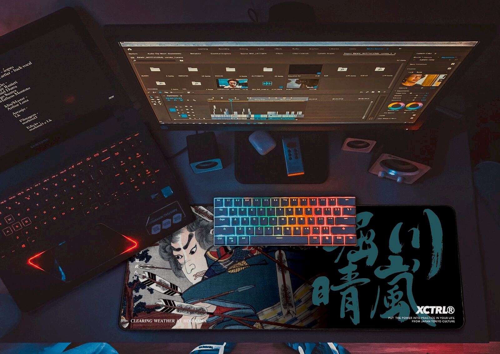 XCTRL 堀川晴嵐滑鼠桌墊