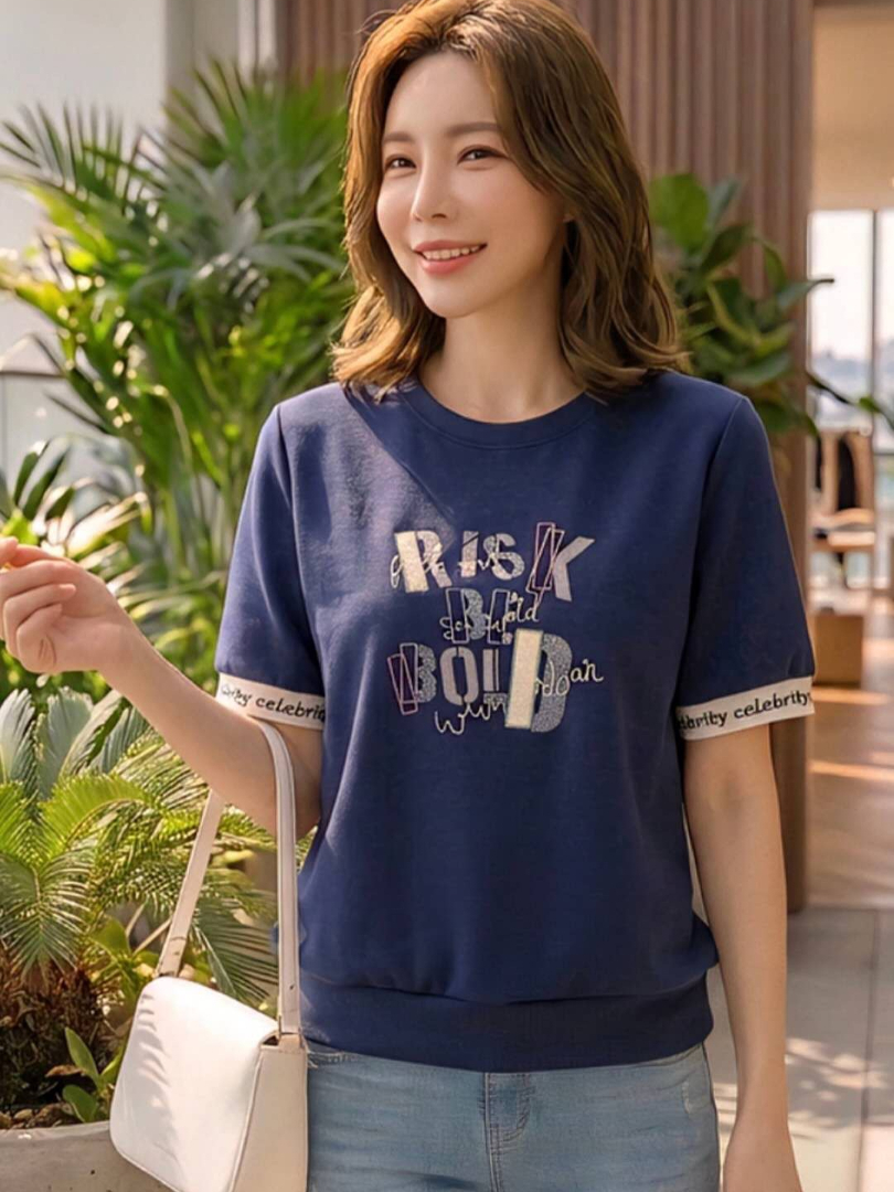 寬鬆顯瘦百搭系列★減齡顯氣色棉T