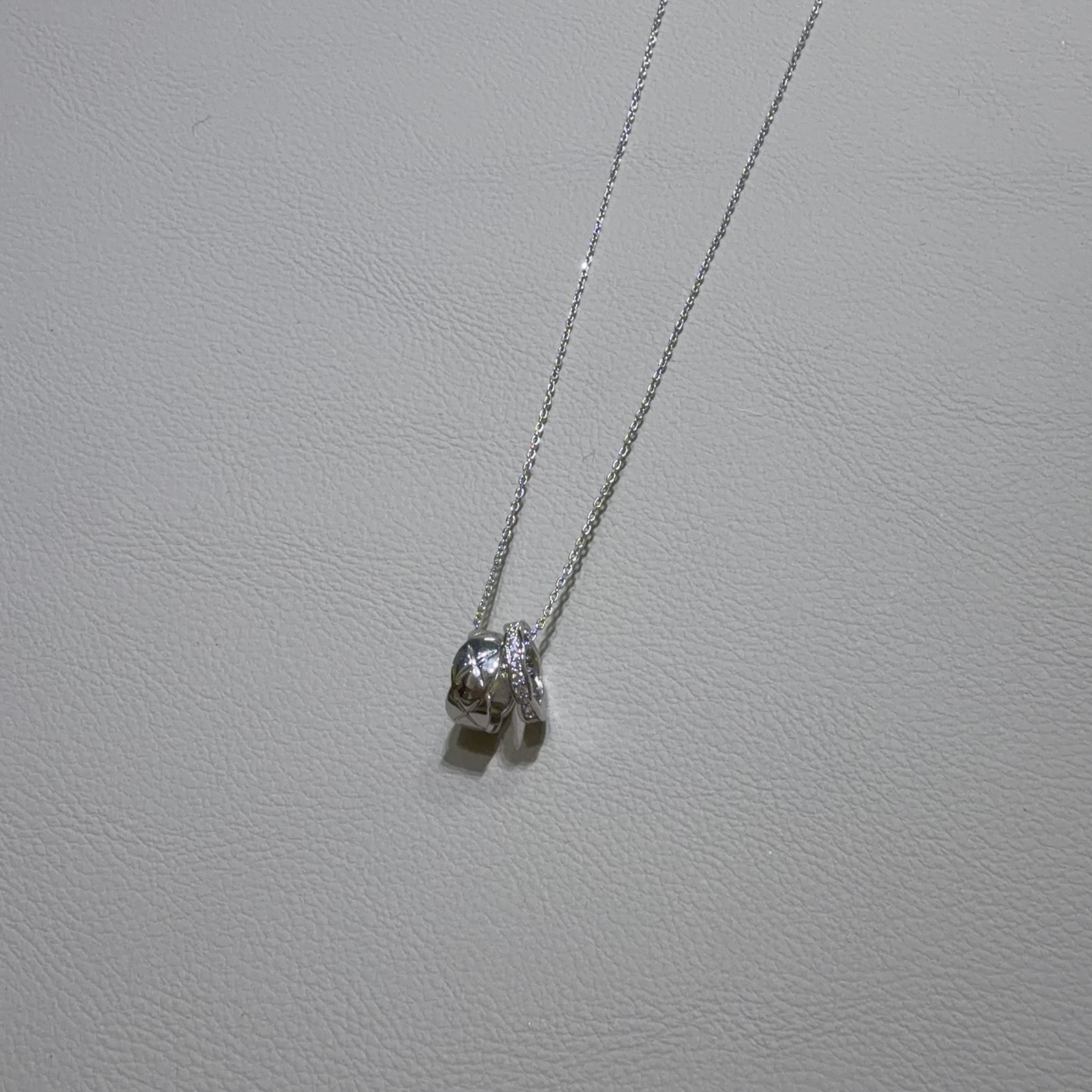 菱格雙圈套鏈 - R69